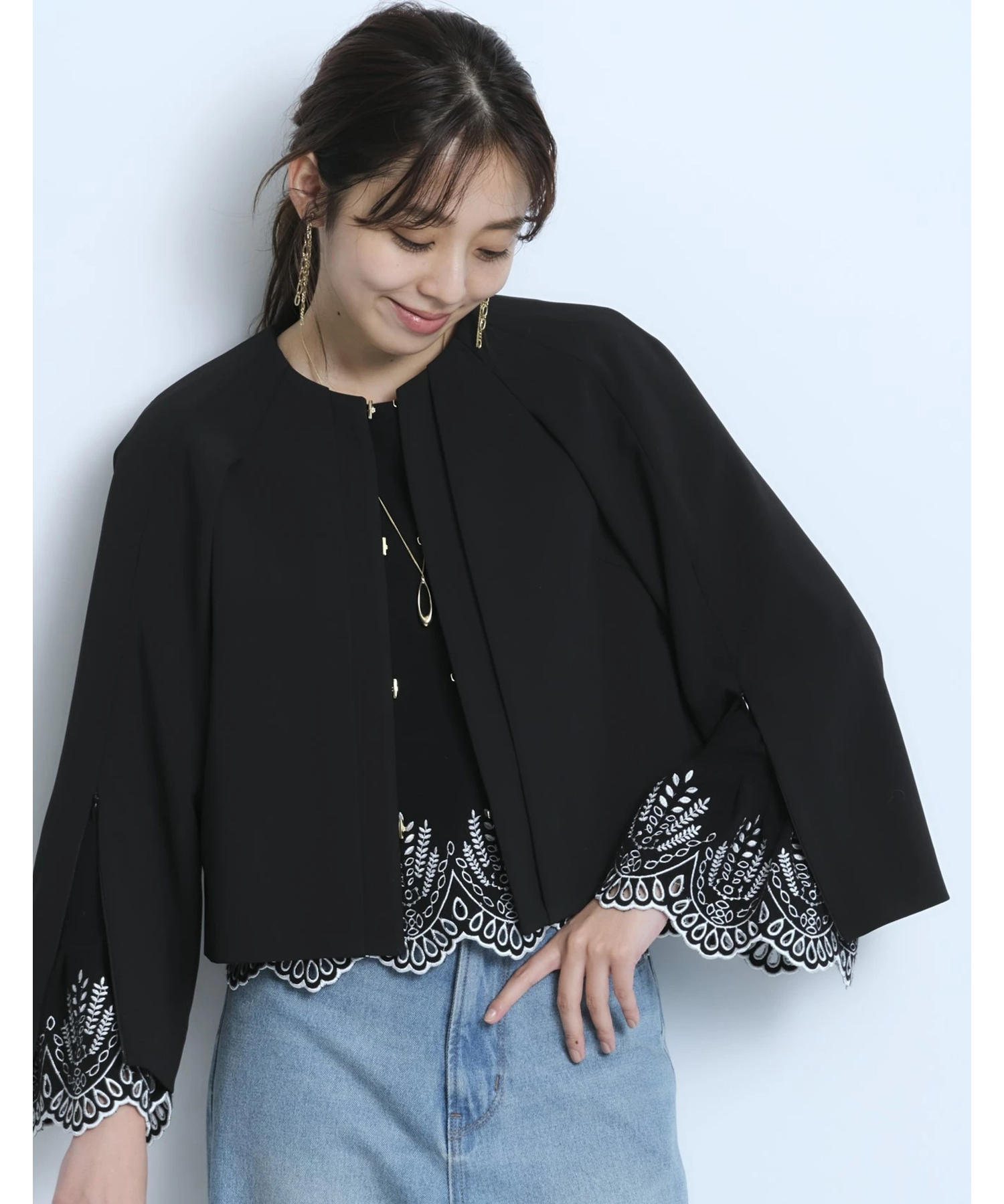 ジューシークチュール ブルゾン ケープ ジャンパー （極美品 