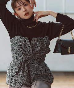 【美品】JUSGLITTY♡リボンビスチェ 1サイズ JUSGLITTY リボンビスチェ 新品未使用タグ付き