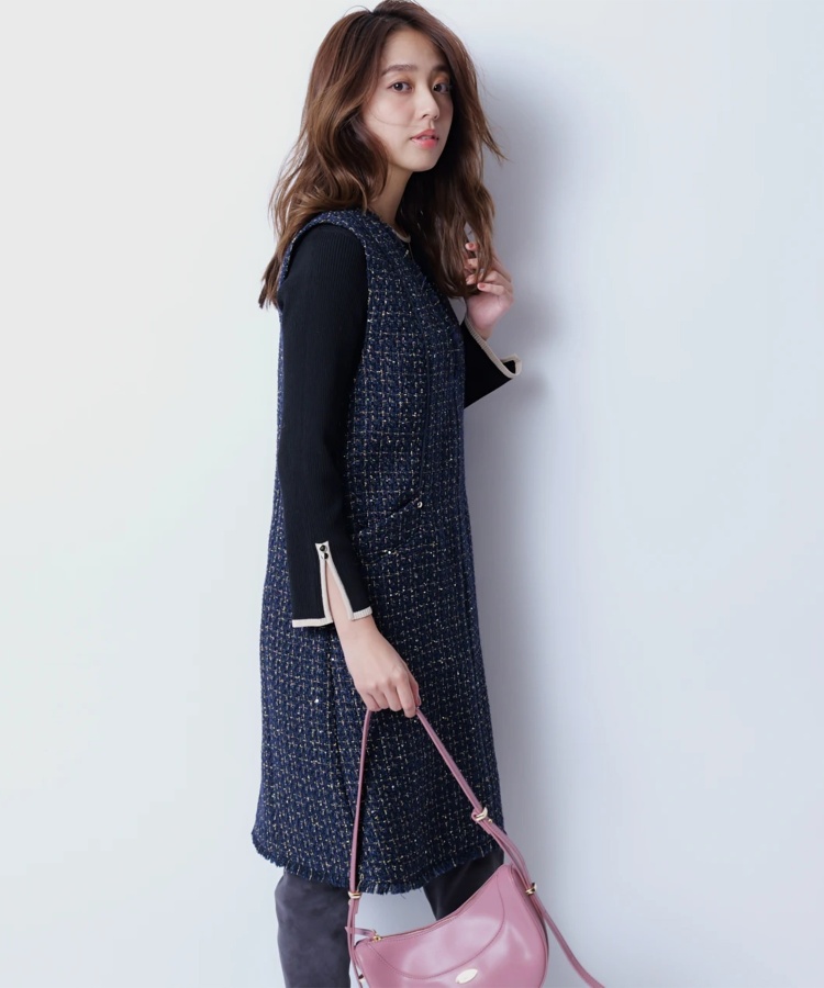店舗限定》ラメツイードジャンスカ | ワンピース | JUSGLITTY（ジャス  