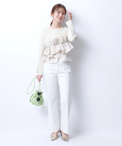 JUSGLITTY(ジャスグリッティー) |センタープレス美脚デニム