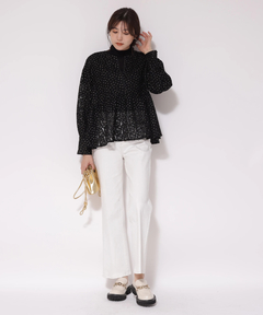 JUSGLITTY(ジャスグリッティー) |センタープレス美脚デニム