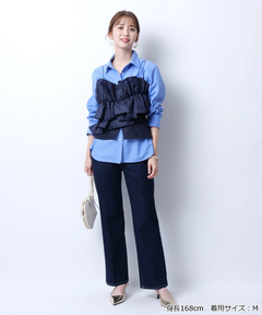 JUSGLITTY(ジャスグリッティー) |刺繍入りシャツ