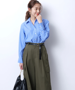 JUSGLITTY(ジャスグリッティー) |刺繍入りシャツ