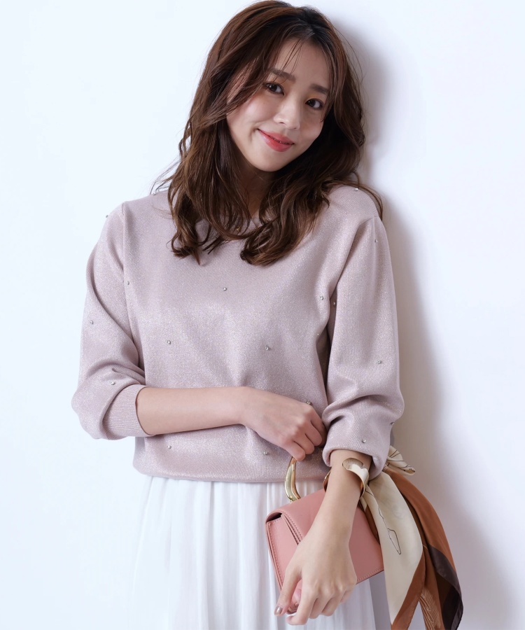 マルイ限定》ビジューシャイニープルオーバー | ニット | JUSGLITTY  