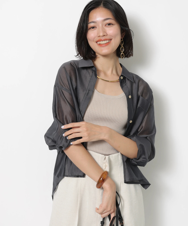 JUSGLITTY（ジャスグリッティー）の「シアーシャツ（シャツ