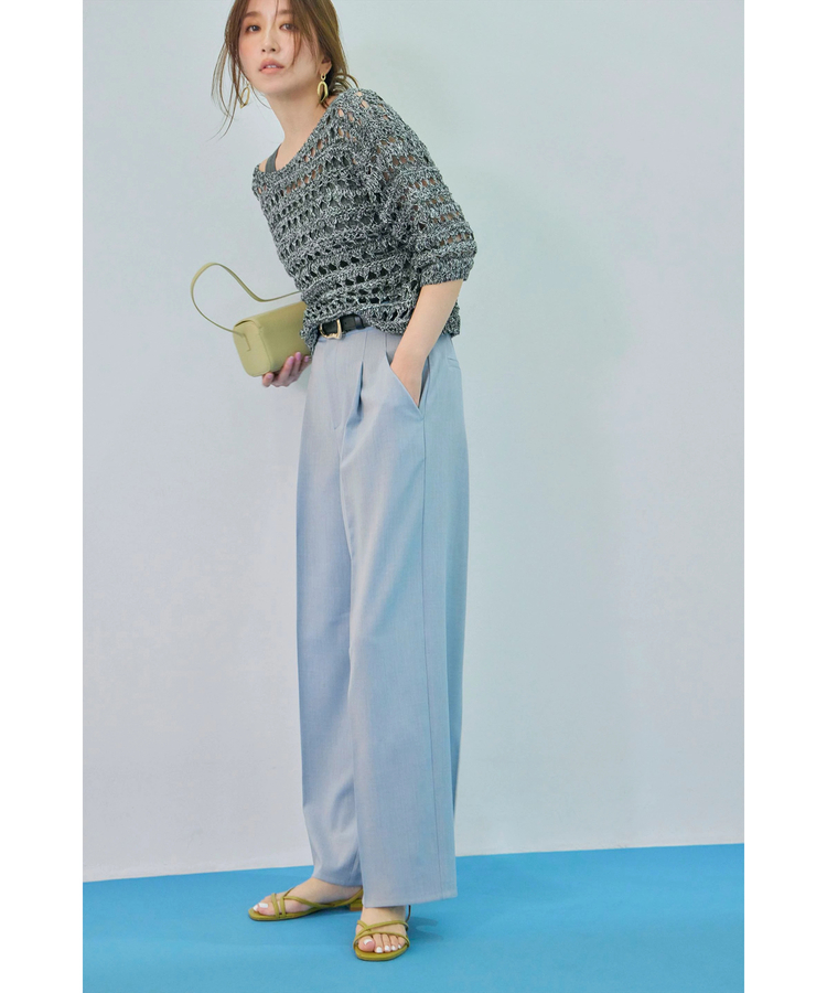 競売 合皮ベルト付ワイドパンツ JUSGLITTY（ジャス | パンツ | パンツ