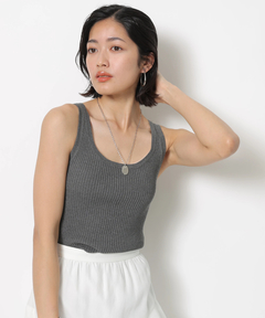 JUSGLITTY(ジャスグリッティー) |ニットタンクトップ