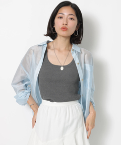 JUSGLITTY(ジャスグリッティー) |ニットタンクトップ