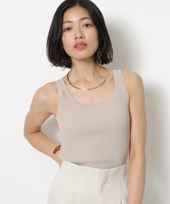 JUSGLITTY(ジャスグリッティー) |ニットタンクトップ