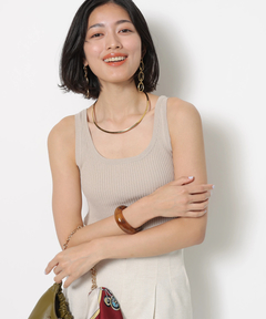 JUSGLITTY(ジャスグリッティー) |ニットタンクトップ