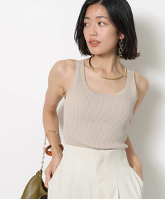 JUSGLITTY(ジャスグリッティー) |ニットタンクトップ