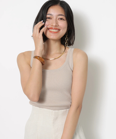 JUSGLITTY(ジャスグリッティー) |ニットタンクトップ