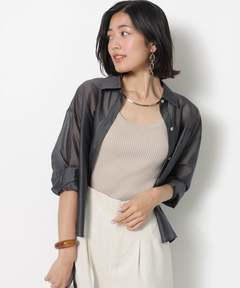 JUSGLITTY(ジャスグリッティー) |ニットタンクトップ