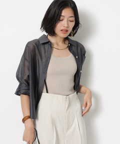 JUSGLITTY(ジャスグリッティー) |ニットタンクトップ