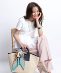 ジャスグリッティー JUSGLITTY レイヤードカットチュニック （白