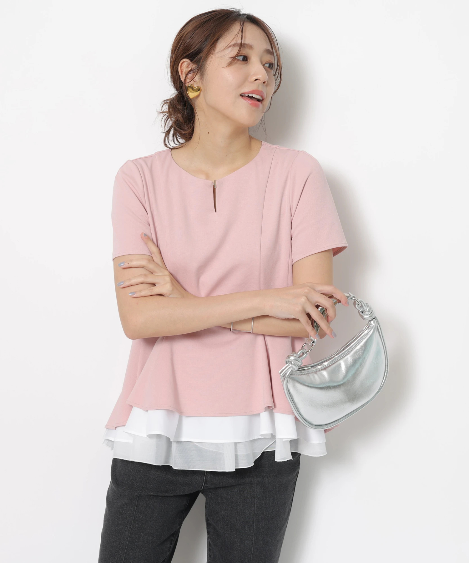 レイヤードカットチュニック | Tシャツ・カットソー | JUSGLITTY