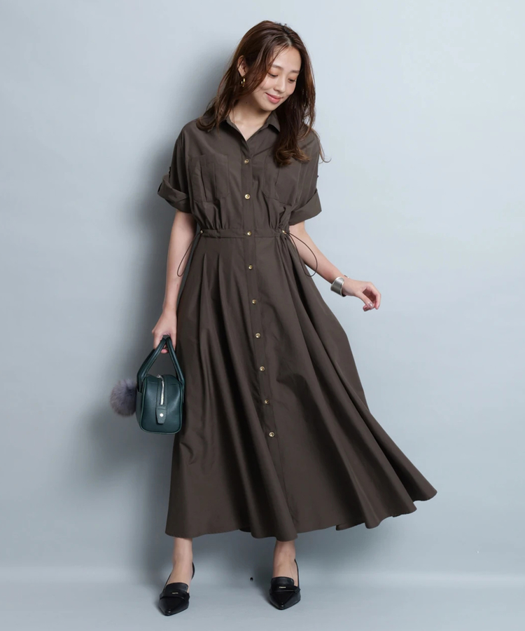 ジャスグリッティー♡シャツワンピース JUSGLITTY（ジャスグリッティー）の「シャツワンピース