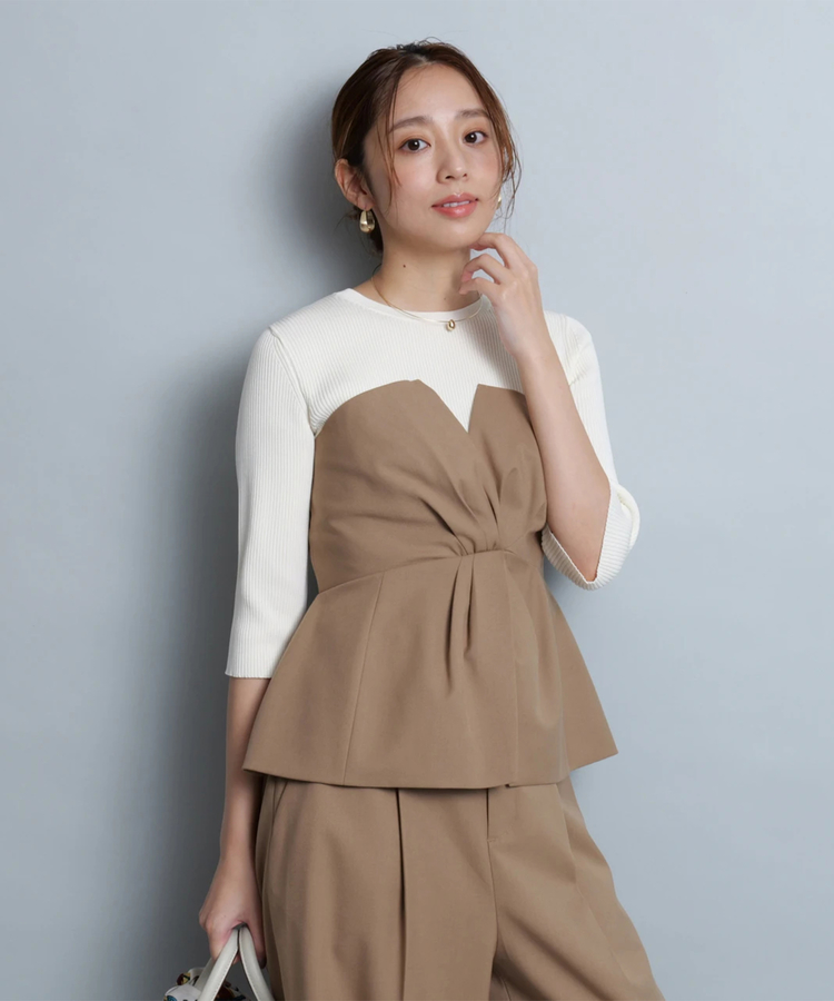 週末セール　JUSGLITTY ビスチェドッキングワンピース 週末セール JUSGLITTY ビスチェドッキングワンピース