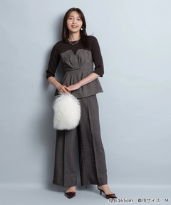 JUSGLITTY(ジャスグリッティー) |ツイストビスチェドッキングニット