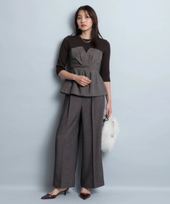 JUSGLITTY(ジャスグリッティー) |ツイストビスチェドッキングニット