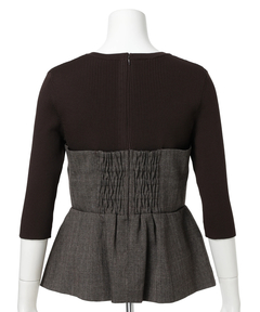 JUSGLITTY(ジャスグリッティー) |ツイストビスチェドッキングニット