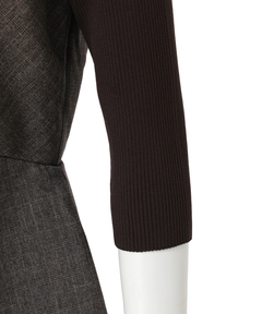 JUSGLITTY(ジャスグリッティー) |ツイストビスチェドッキングニット