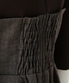 JUSGLITTY(ジャスグリッティー) |ツイストビスチェドッキングニット