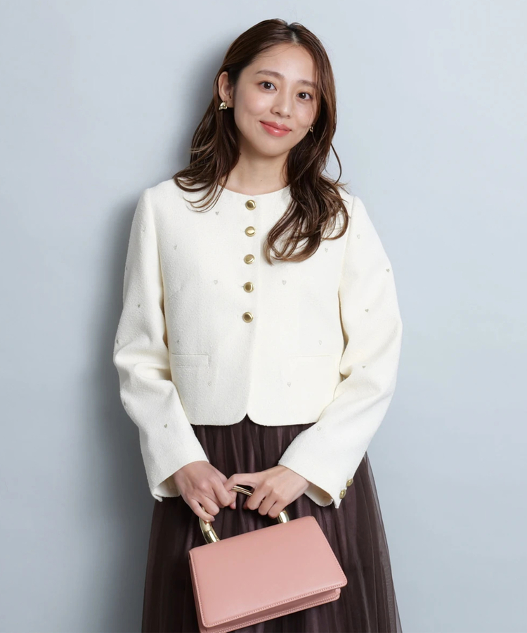 ジャスグリッティー (JASGLITTY) リバーショートコート JUSGLITTY