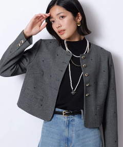 美品　JUSGLITTY ジャケット　ネイビー JUSGLITTY（ジャスグリッティー） │【公式通販】Arpege story