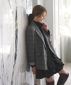 JUSGLITTY(ジャスグリッティー) |チェックテーラードジャケット