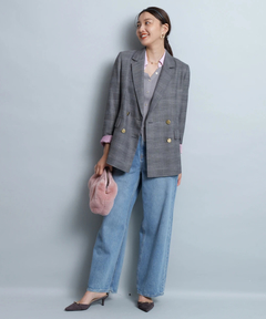 JUSGLITTY(ジャスグリッティー) |チェックテーラードジャケット
