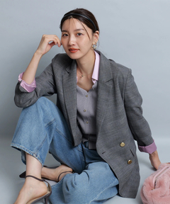 JUSGLITTY(ジャスグリッティー) |チェックテーラードジャケット