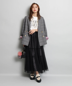 JUSGLITTY(ジャスグリッティー) |チェックテーラードジャケット