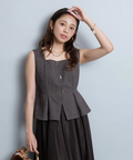 新品未使用タグ付き JUSGLITTY ドッキングジャンスカワンピース 茶 S ドッキングジャンスカワンピース | ワンピース | JUSGLITTY