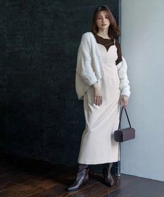 【新品タグ付き】Mystrada フレアスリーブレースドレス ワンピース Mystrada（マイストラーダ）の「フレアスリーブレースドレス