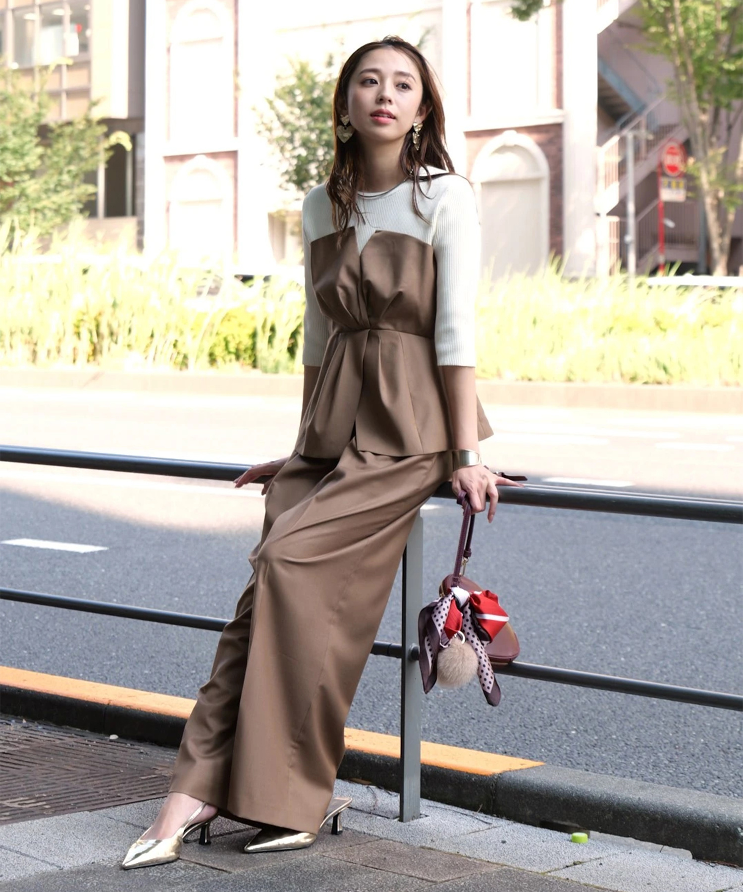 ArpegeStory アルページュストーリー　ドレスパンツ アルページュ ストーリー Arpege story ドレスパンツMピンク