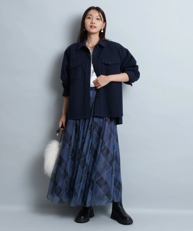 シアーチェックスカート | スカート | JUSGLITTY（ジャスグリッティー  