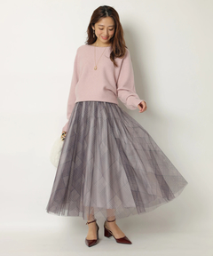 JUSGLITTY(ジャスグリッティー) |シアーチェックスカート