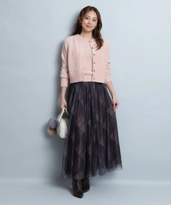 JUSGLITTY(ジャスグリッティー) |シアーチェックスカート