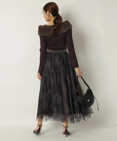 JUSGLITTY(ジャスグリッティー) |シアーチェックスカート