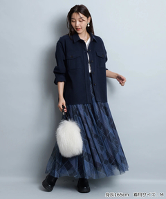 JUSGLITTY(ジャスグリッティー) |シアーチェックスカート