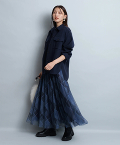 JUSGLITTY(ジャスグリッティー) |シアーチェックスカート