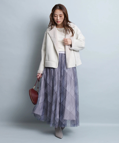 JUSGLITTY(ジャスグリッティー) |シアーチェックスカート