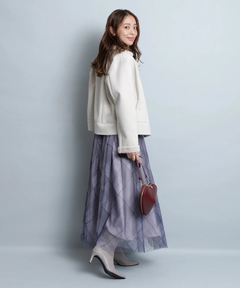 JUSGLITTY(ジャスグリッティー) |シアーチェックスカート