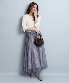 JUSGLITTY(ジャスグリッティー) |シアーチェックスカート