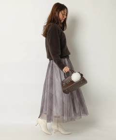 JUSGLITTY(ジャスグリッティー) |シアーチェックスカート