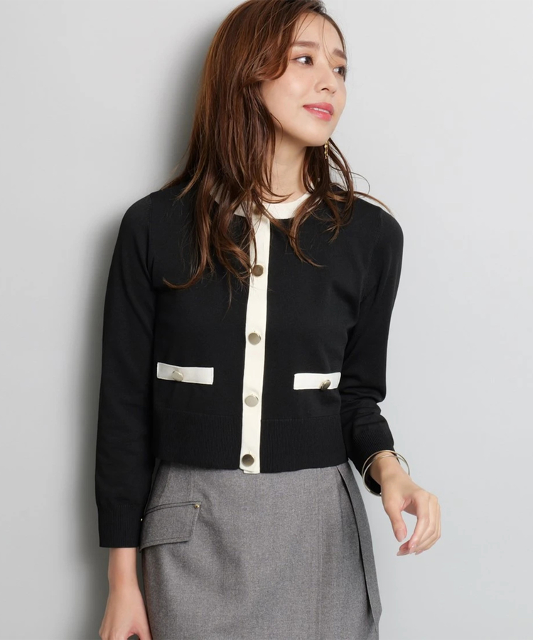 配色ジャケットライクカーデ | カーデ | JUSGLITTY（ジャス