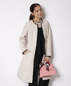 JUSGLITTY(ジャスグリッティー) |ドットブラウスレイヤードニット