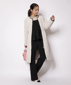 JUSGLITTY(ジャスグリッティー) |ドットブラウスレイヤードニット