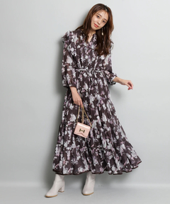 JUSGLITTY(ジャスグリッティー) |バリエーションプリントワンピース